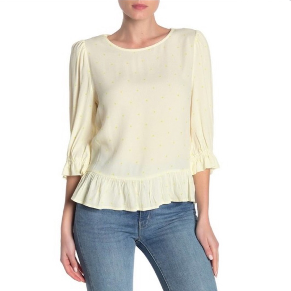 Elodie Ruffle Trim with Smocked Back Blouse